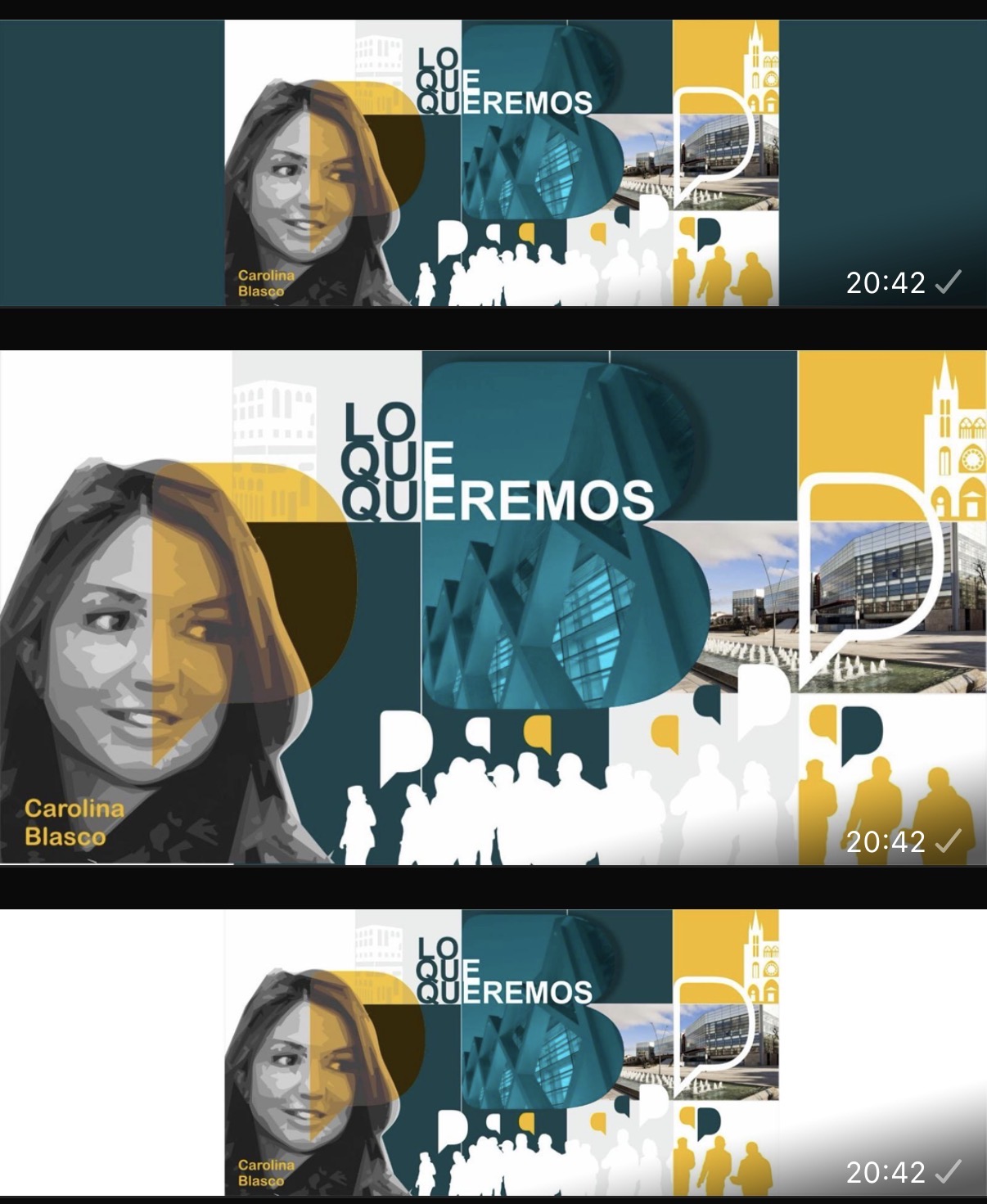 Banner Lo que queremos - Lema de campaña Decide Burgos elecciones municipales 2023