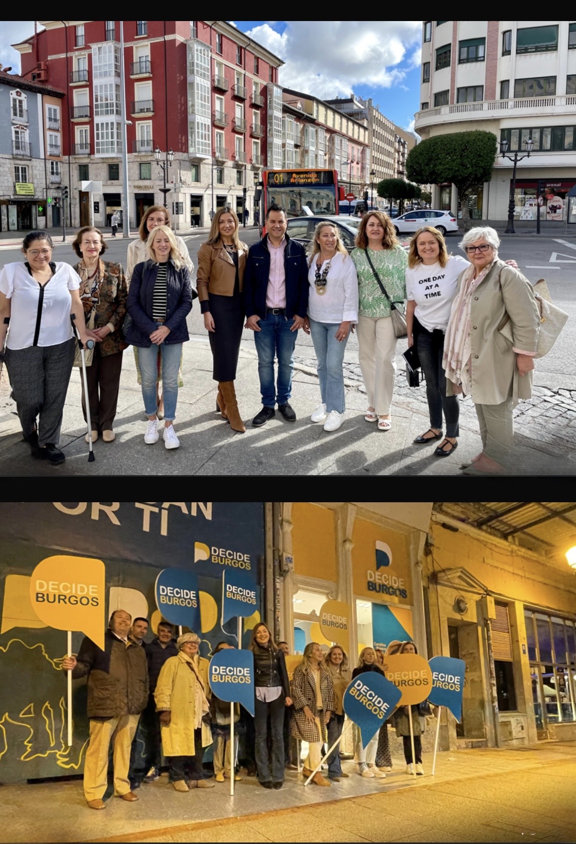 Equipo en la Calle - Recorriendo el centro con el equipo - Campaña electoral Decide Burgos 2023